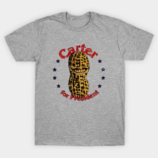 Carter For President Smiling Peanut 1976 T-Shirt